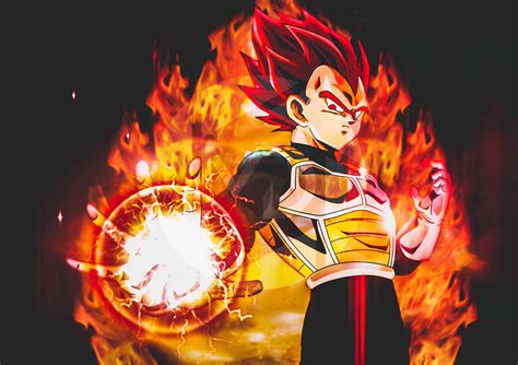 MDesign - Digital Artwork - Dragon Ball - Vegeta Super Saiyan God