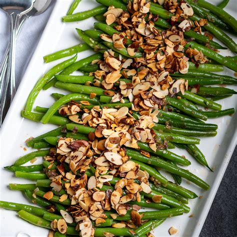 Green Beans Almondine (Green Beans with Almonds) - The Genetic Chef