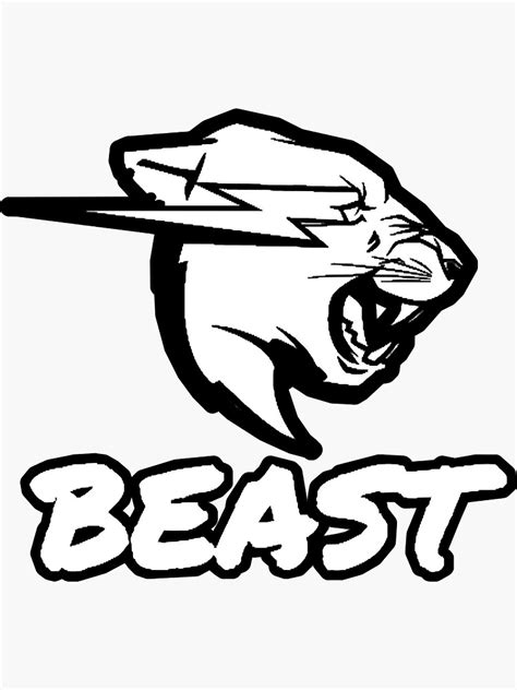 "Logo beast Sticker,Tshirt" Sticker for Sale by Stephaniebakers | Redbubble