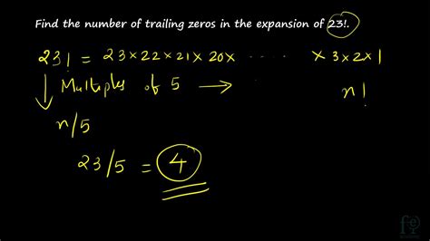 NUMBER THEORY | TRAILING ZEROS IN A FACTORIAL - YouTube