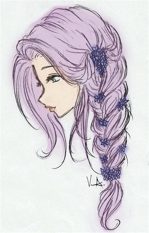 Girl Profile Drawing at GetDrawings | Free download