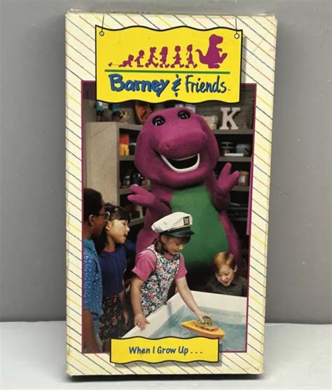 BARNEY FRIENDS WHEN I Grow Up VHS 1992 Video Tape Time Life Songs PBS Kids RARE! £18.37 ...