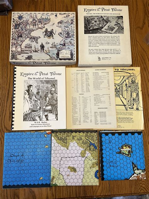 ULTRA RARE & COMPLETE! EMPIRE OF THE PETAL THRONE RPG Boxed Set 1975 TSR | eBay