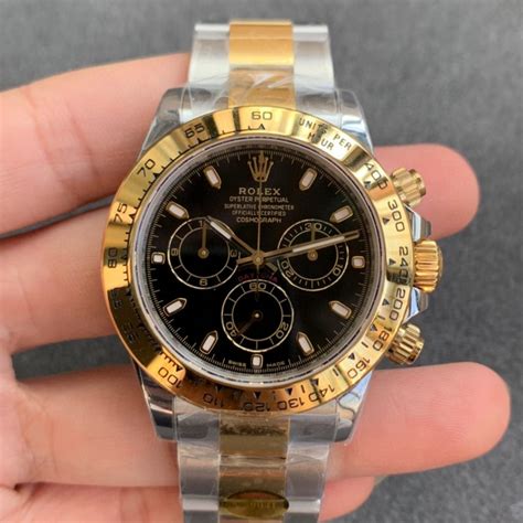 Noob Replica Rolex Daytona 116523 Two Tone with Super Clone 4130 ...