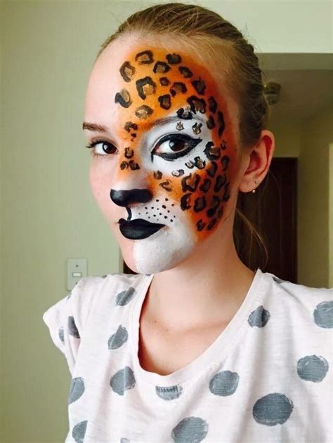 Cheetah Face Paint | Cheetah face, Cheetah face paint, Face paint