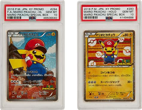 Japanese Pokémon TCG x Mario, Full Art/Mario Pikachu, Mario Pikachu ...