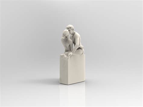 Kiss by Rodin 3D Model $79 - .obj .ma .ztl .unknown - Free3D