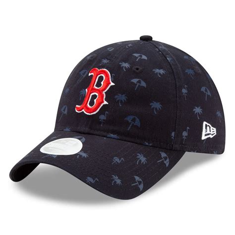 Women's Boston Red Sox New Era Navy Tonal Team Novelty 9TWENTY ...