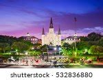 New Orleans evening city with horse carriages in Louisiana image - Free stock photo - Public ...