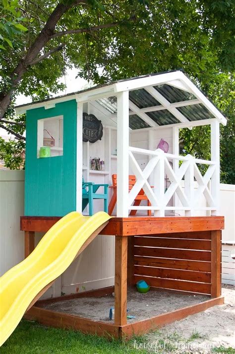 How to Build an Outdoor Playhouse for Kids - Houseful of Handmade