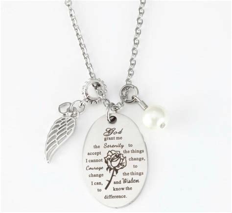 Serenity Prayer Necklace - Etsy