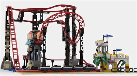 LEGO MOC Big Beach Roller Coaster by moeram | Rebrickable - Build with LEGO