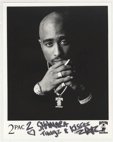 Tupac Shakur Signed & Inscribed Original Death Row Records Publicity | Barnebys