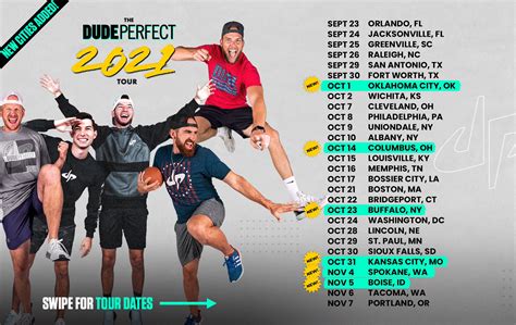 Dude Perfect on Twitter: "🚨 2021 TOUR UPDATE! 🚨 The bad news: We have to push tour a few more ...