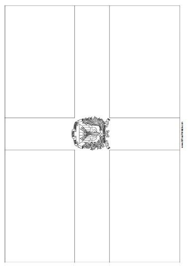 Dominican Republic Flag Coloring Page – Free Printable