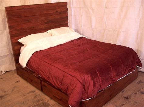 Buy Custom Four Drawer Modern Platform Bed, made to order from The Strong Oaks Woodshop ...