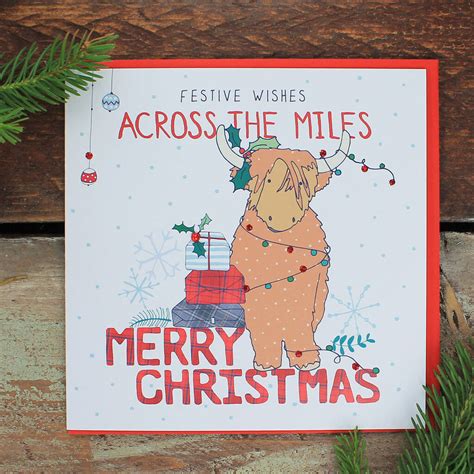 Pack Of Five Scottish Theme Christmas Cards By Molly Mae ...