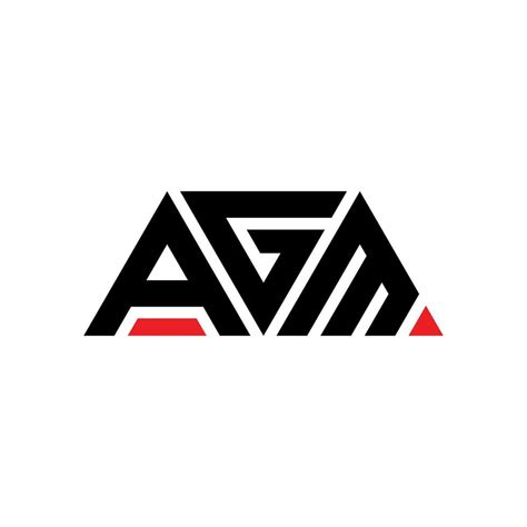 AGM triangle letter logo design with triangle shape. AGM triangle logo design monogram. AGM ...