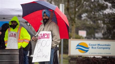 Buses halted in Metro Vancouver as transit workers go on strike | CBC News