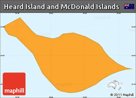 Free Political Simple Map of Heard Island and McDonald Islands