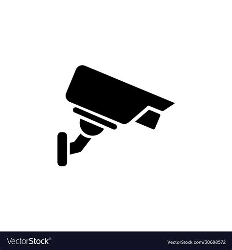 Surveillance camera or security icon logo Vector Image