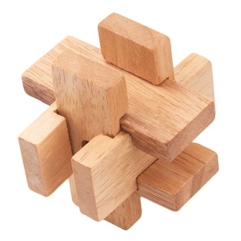 wooden box puzzle - wooden brain teaser IQ test puzzle