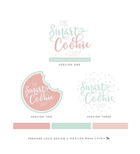 Sugar Cookie Premade Logo Design DIGITAL Bakery Small - Etsy Australia