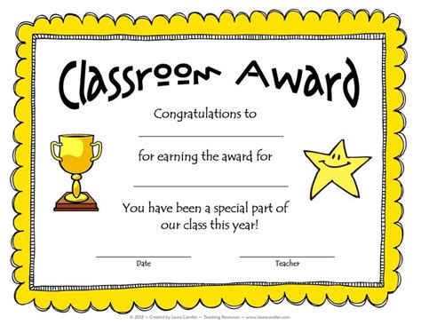 School Award Certificate Templates