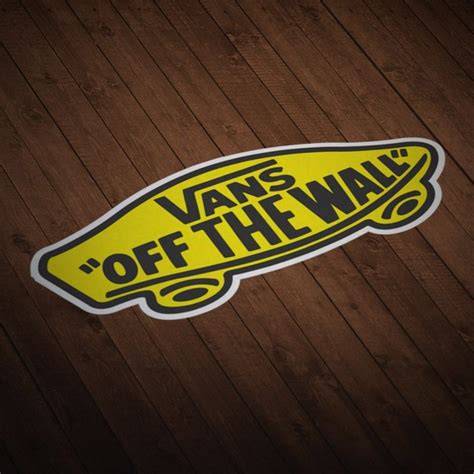 Sticker Vans off the wall yellow | MuralDecal.com