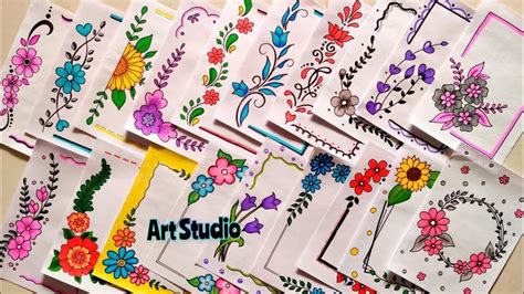 100 Beautiful Border Designs for School Projects