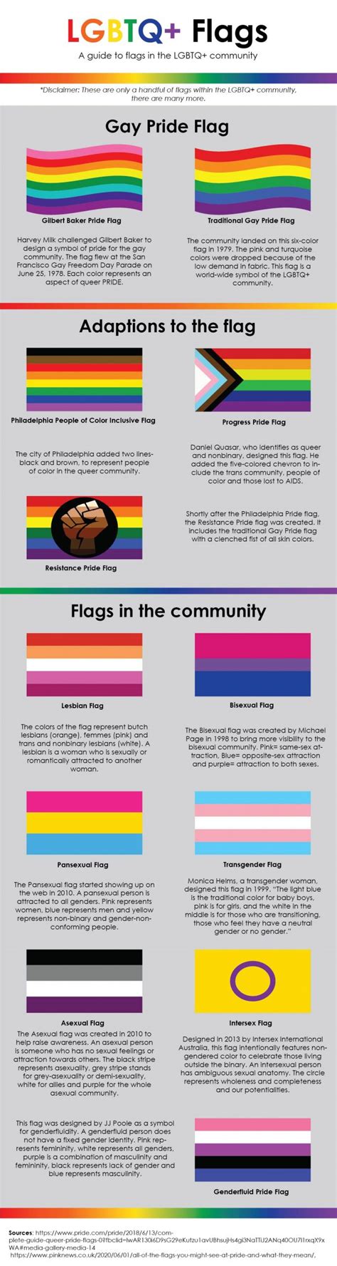 INFOGRAPHIC: A guide to LGBTQ+ flags – UHCL The Signal