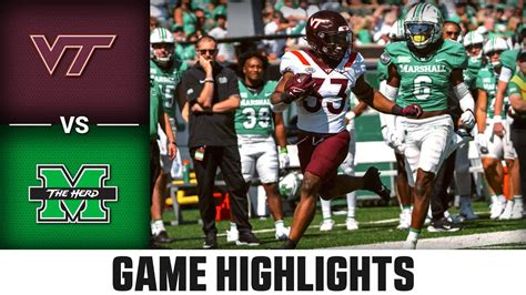 Virginia Tech vs. Marshall Game Highlights | 2023 ACC Football - YouTube