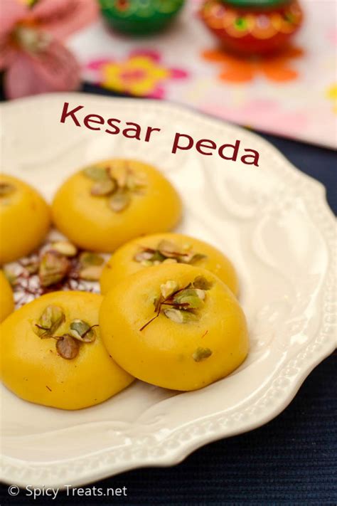 Spicy Treats: Kesar Peda Recipe | Kesar Doodh Peda | Saffron Flavored ...