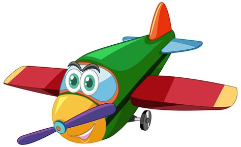 personagem de desenho de avião com olhos grandes isolados 1520167 Vetor no Vecteezy