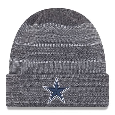 Men's Dallas Cowboys New Era Graphite 2017 Sideline Cold Weather TD ...