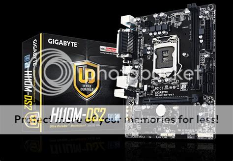 Gigabyte GA-H110M-DS2 H110,DDR4-2133, SATA3, D-Sub, mATX | VillMan Computers