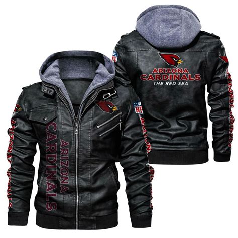 Arizona Cardinals Leather Jacket For Cool Fans - Cardinalsfanhome.com