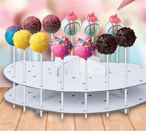 Cake Pop Stand Decoration Lollipop Decorating Display Cardboard Holder ...