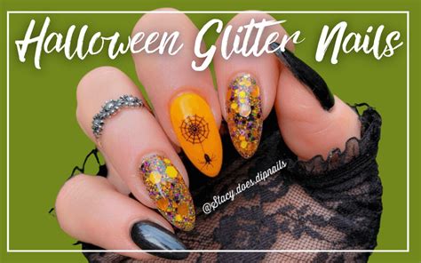 31 Halloween Glitter Nails Ideas