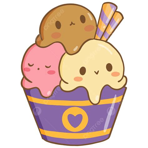 Cute Ice Cream Illustration, Cute, Ice Cream, Illustration PNG and ...