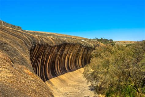 Wave Rock aerial stock image. Image of blue, geological - 110612711