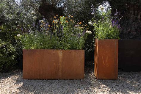 Just Arrived! Corten Steel Metal Planters