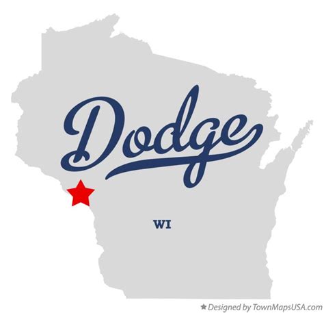 Map of Dodge, WI, Wisconsin