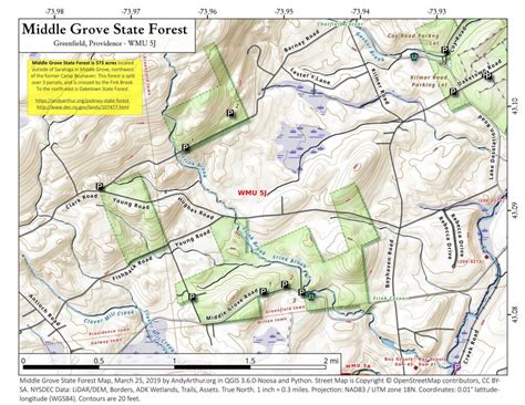 Map: Middle Grove State Forest - Andy Arthur.org