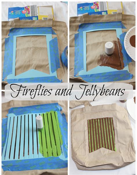 Fireflies and Jellybeans: Stencil Tote Bags {#12monthsofMartha}