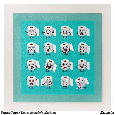 Funny Paper Emjoi Jigsaw Puzzle | Zazzle | Make your own puzzle, Custom ...