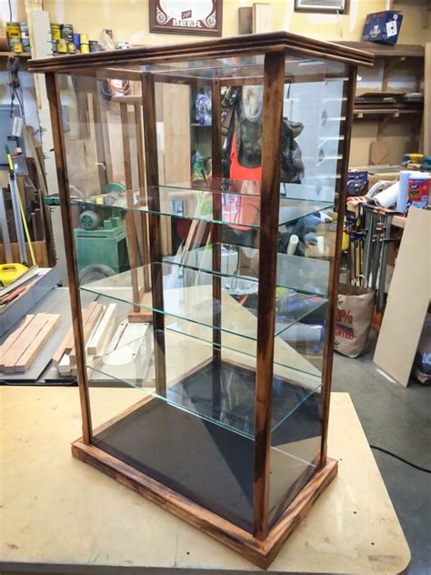 Handmade Oak Display Case With Glass For Collectibles - Chameleon ...