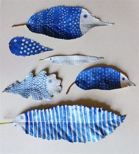 Painted Animal Leaf Craft - 1001 Gardens