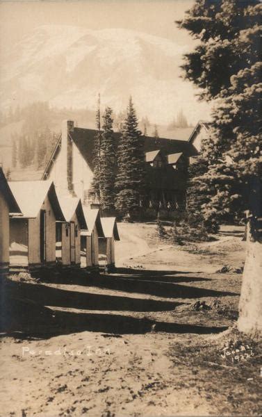 Paradise Inn Mount Rainier National Park, WA Jacobs Postcard