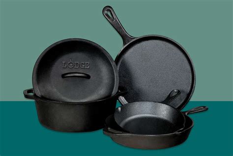 The Lodge Pre-Seasoned Cast Iron 5-Piece Cookware Set Is 40% Off at Amazon